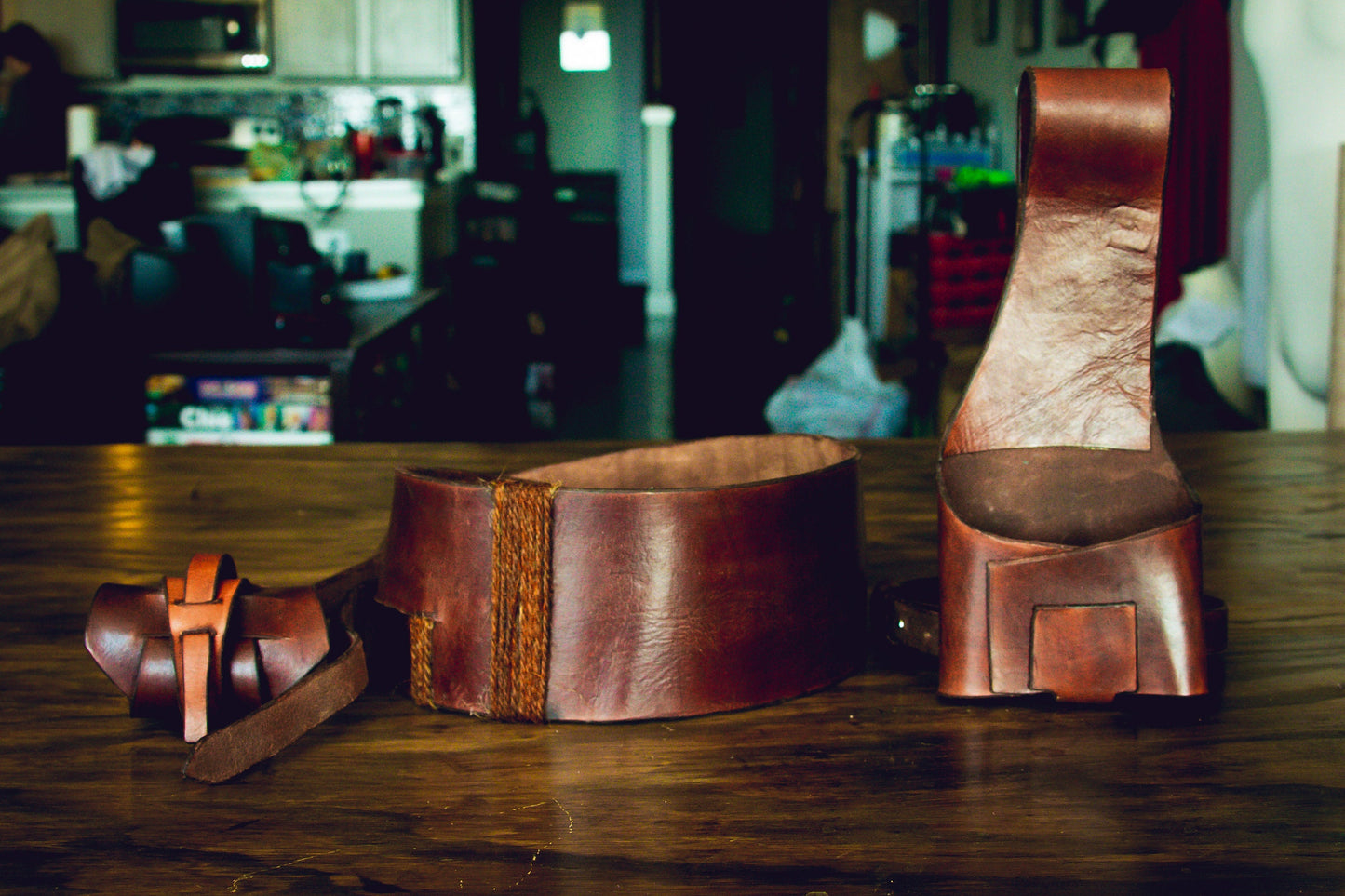 Rey Inspired Belt, Wrist Cuff, & Holster