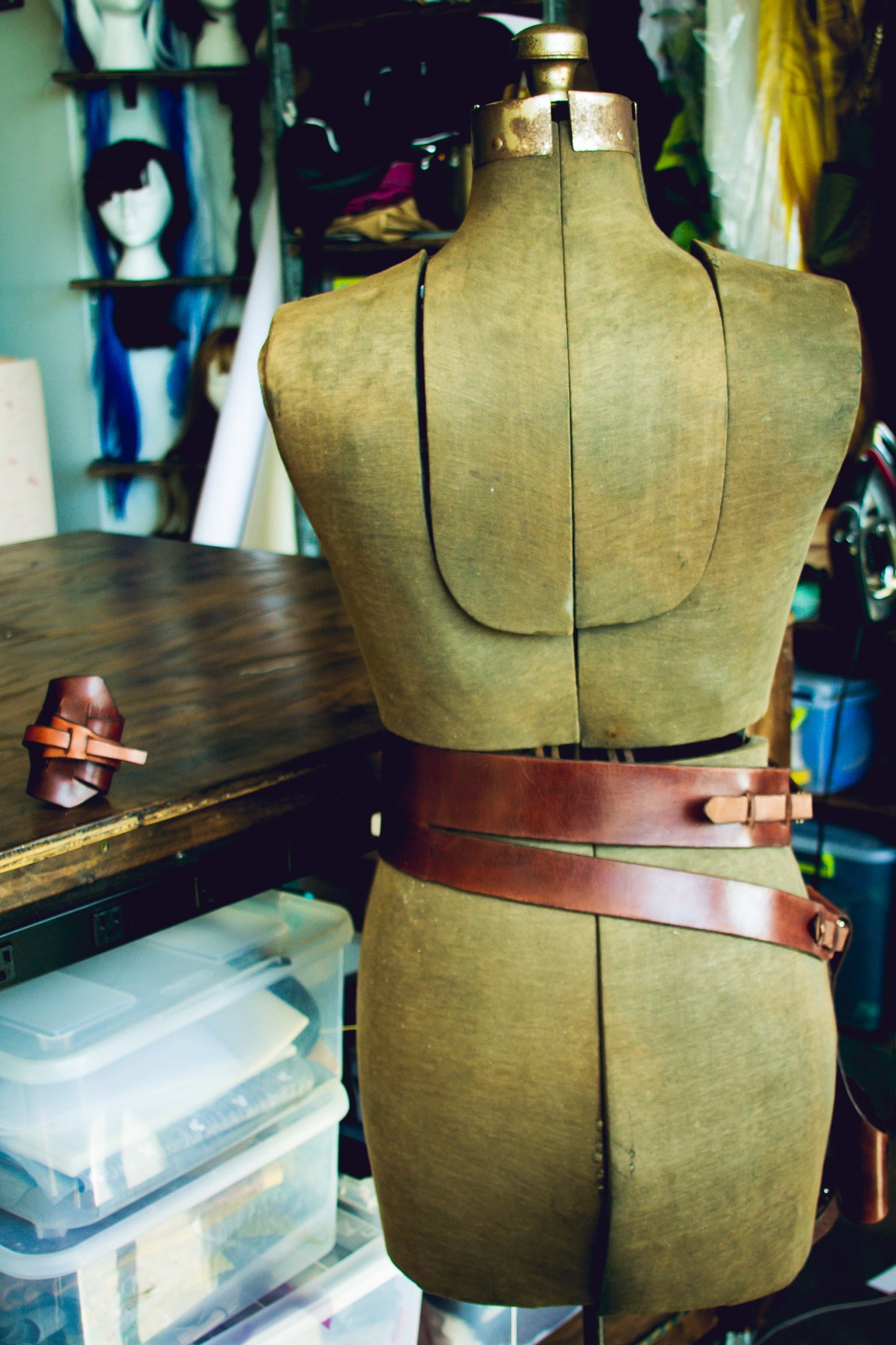 Rey Inspired Belt, Wrist Cuff, & Holster