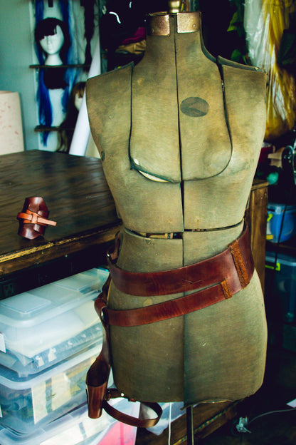 Rey Inspired Belt, Wrist Cuff, & Holster