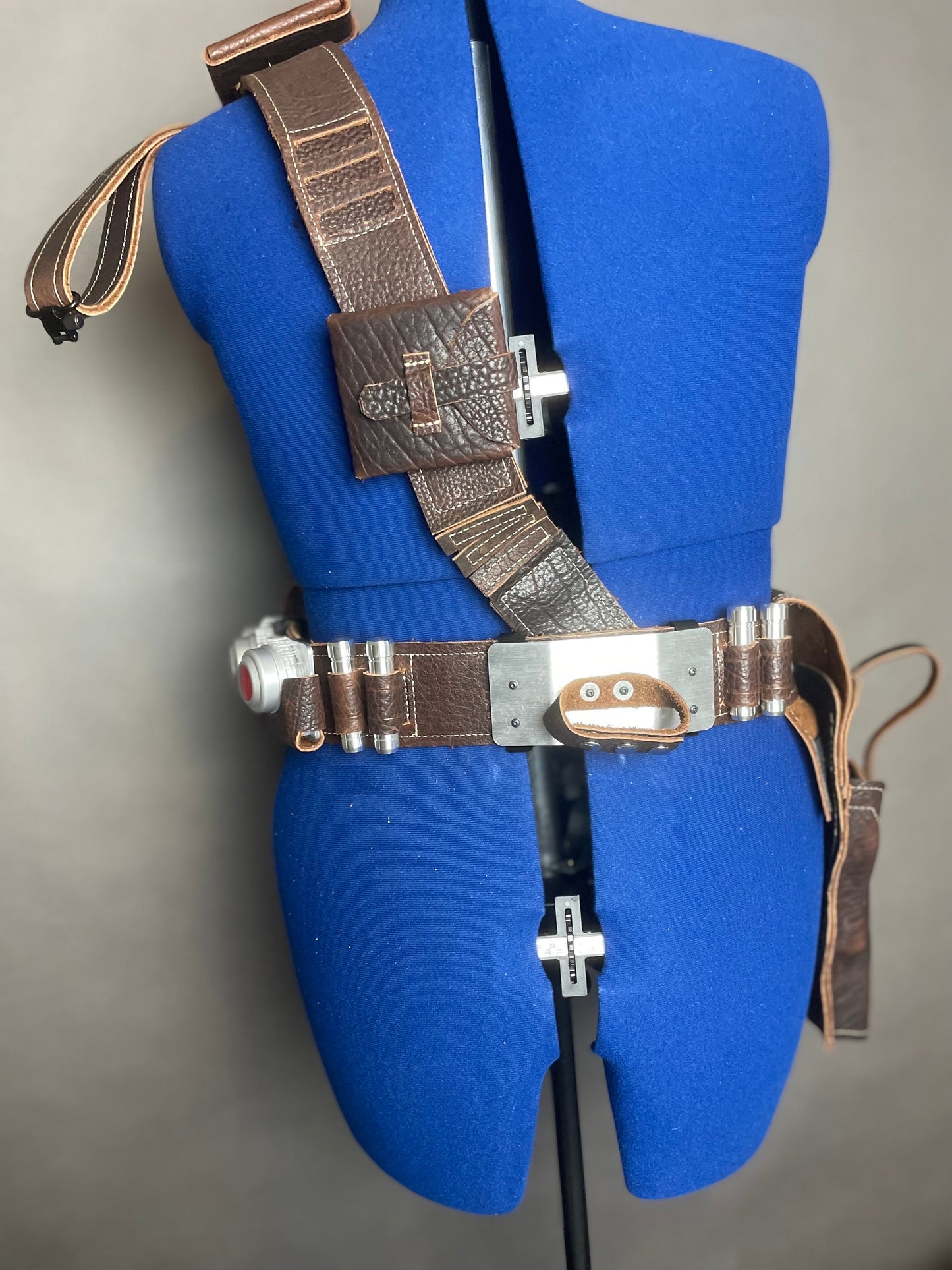 Din Djarin - The Mandalorian- Leather Bandolier, Belt, Holster & Pouches