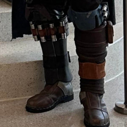 Din Djarin - The Mandalorian- Shin Straps, Leg Greave Set